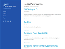 Tablet Screenshot of justinzimmerman.net